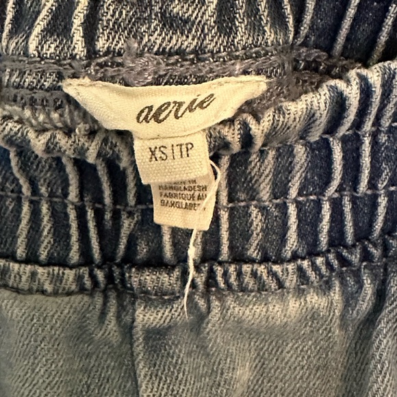 Aerie Chambray Lounge Shorts – Women’s XS, Elastic Waist, Soft Denim Look - Picture 4 of 4